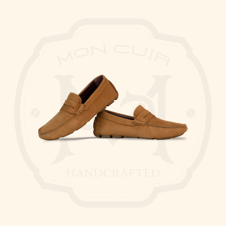 Mocassin Homme - Nubuck Tabac
