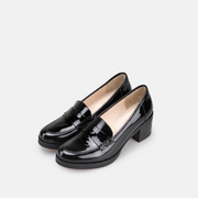 Talon Femme En Cuir - Noir