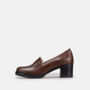 Talon Femme En Cuir - Marron