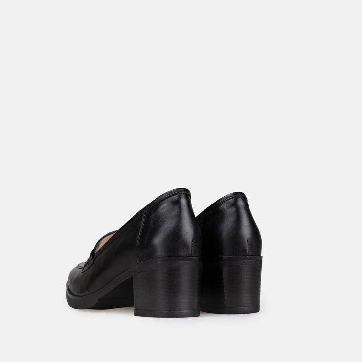 Talon Femme En Cuir - Noir