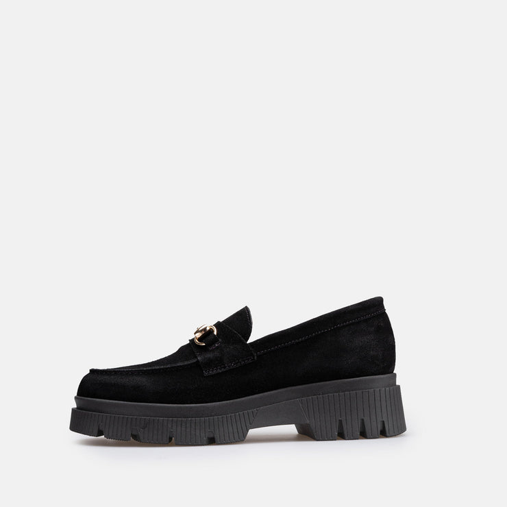 Chaussure Femme En Daim - Noir