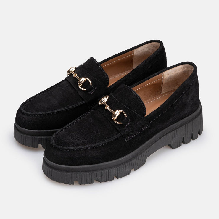 Chaussure Femme En Daim - Noir