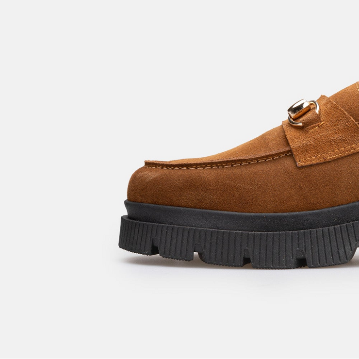 Chaussure Femme En Daim - Camel