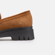 Chaussure Femme En Daim - Camel