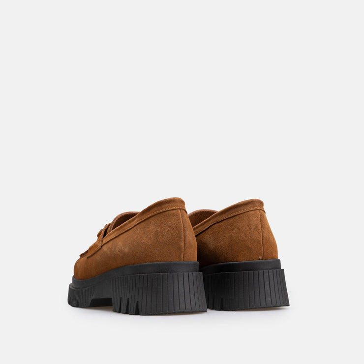 Chaussure Femme En Daim - Camel