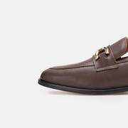 Chaussure Femme En Cuir - Marron