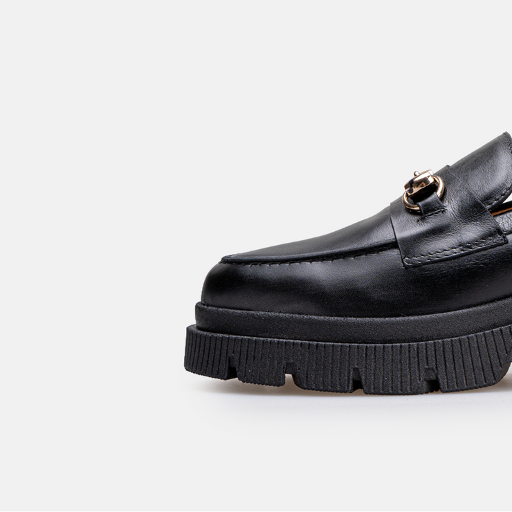 Chaussure Femme En Cuir - Noir