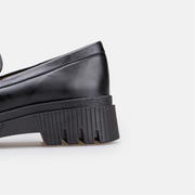 Chaussure Femme En Cuir - Noir