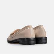 Chaussure Femme En Cuir - Beige