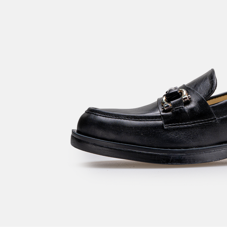 Chaussure Femme En Cuir - Noir