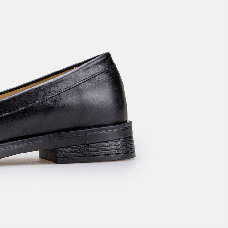 Chaussure Femme En Cuir - Noir