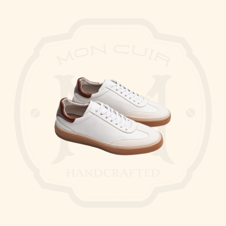 Basket En Cuir - Blanc